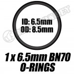 1x6.5mm ORINGS (10 pack) 1x6.5mm ORINGS (10 pack)
