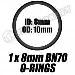 1x8mm ORINGS (10 pack) 1x8mm ORINGS (10 pack)