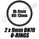 2x9mm ORINGS (10 pack) 2x9mm ORINGS (10 pack)