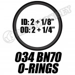 034 BN70 ORINGS (10 pack)