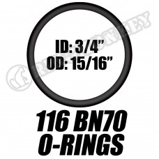 116 BN70 ORINGS (10 pack)