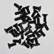 6-32 x 3/8" FLAT HEAD BLACKOUT SCREWS