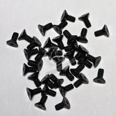 6-32 x 5/16" FLAT HEAD BLACKOUT SCREWS